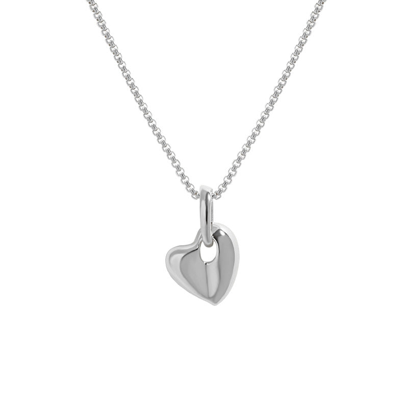 Sterling outlet SIlver Irregular Heart Pendant Necklace